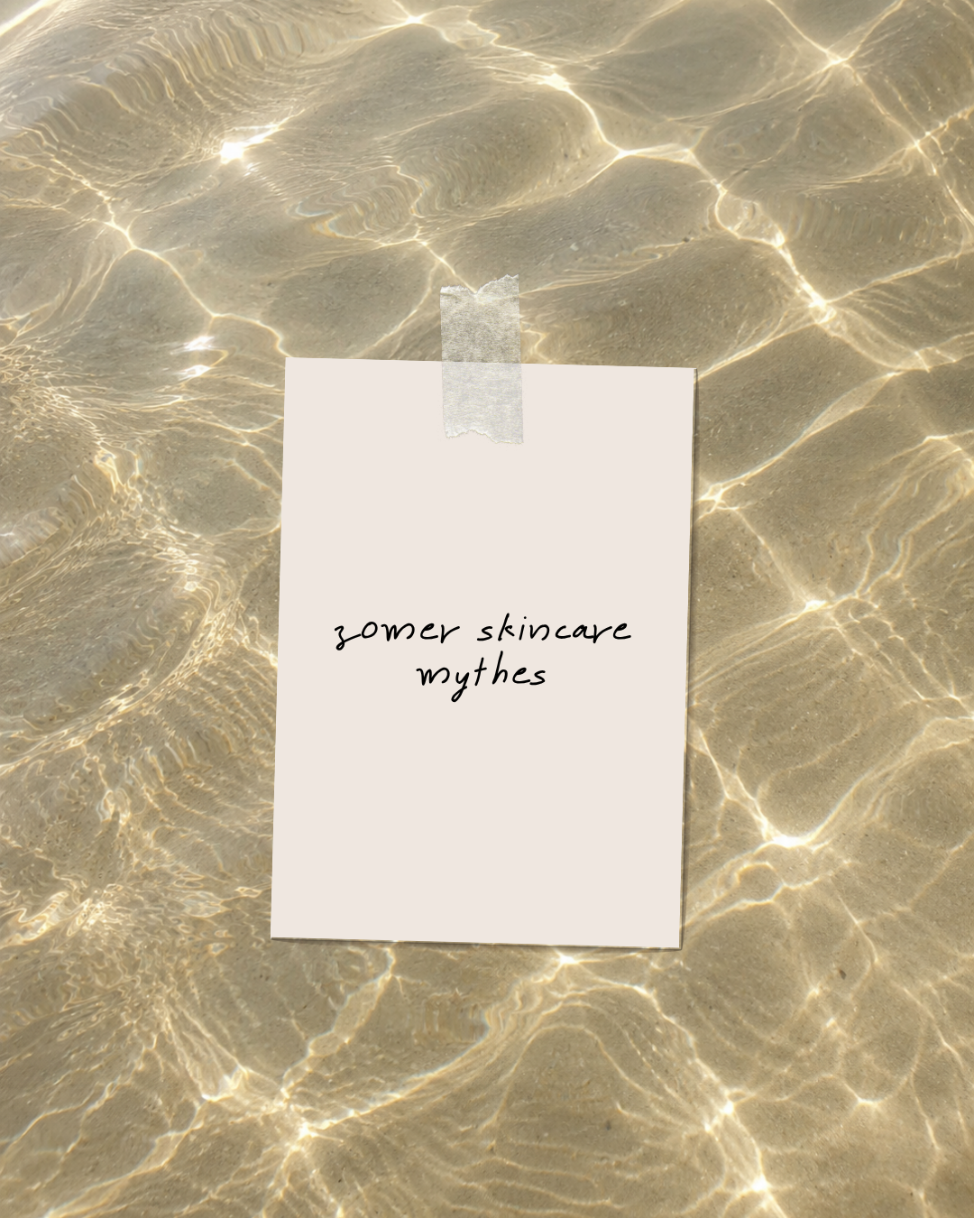 5 zomerse skincare mythes die je beter kunt vergeten