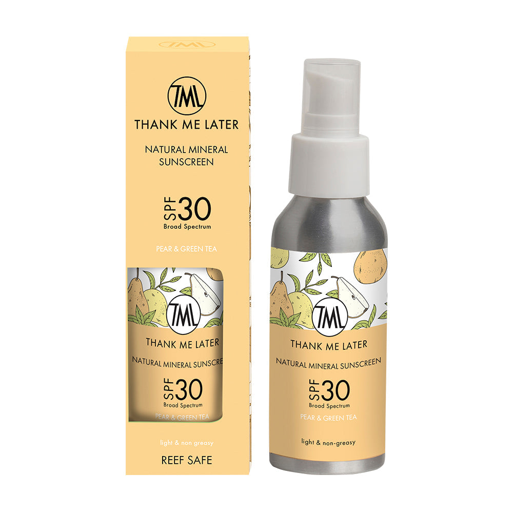 Natural Mineral Sunscreen SPF30 - Pear & Green Tea